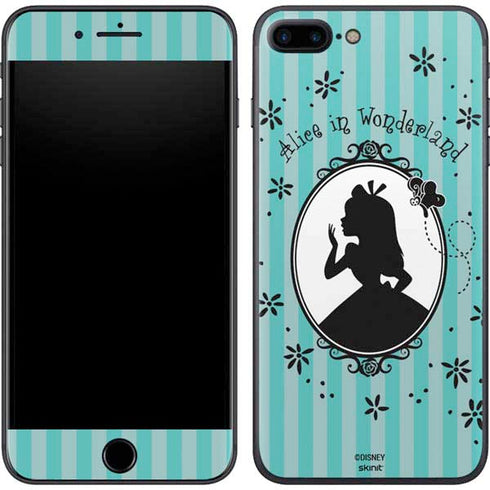 Disney Alice in Wonderland (animated) Silhouette in the Mirror iPhone 8 Plus Skin